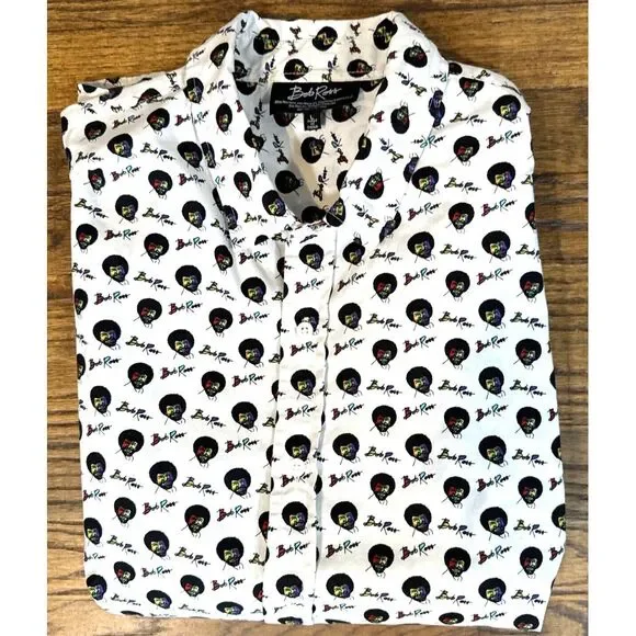 Men's Black and White Casual Button Down Shirt - Picture 6 of 8